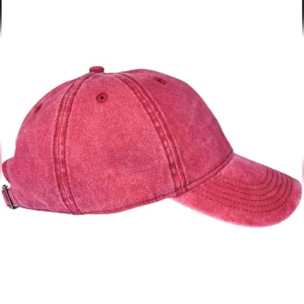 Dark pink unisex ball hat